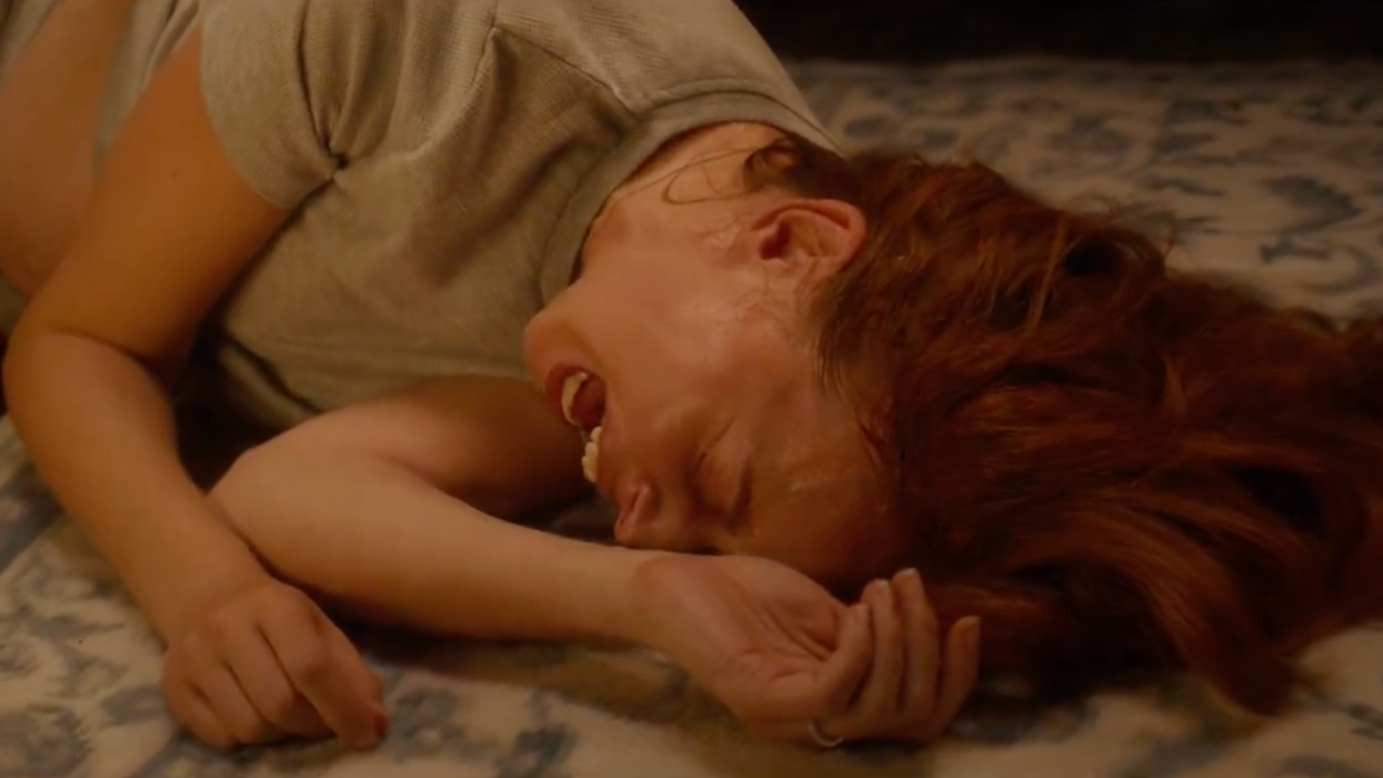 In a new ad from Progress Action Fund, a woman is seen suffering a miscarriage