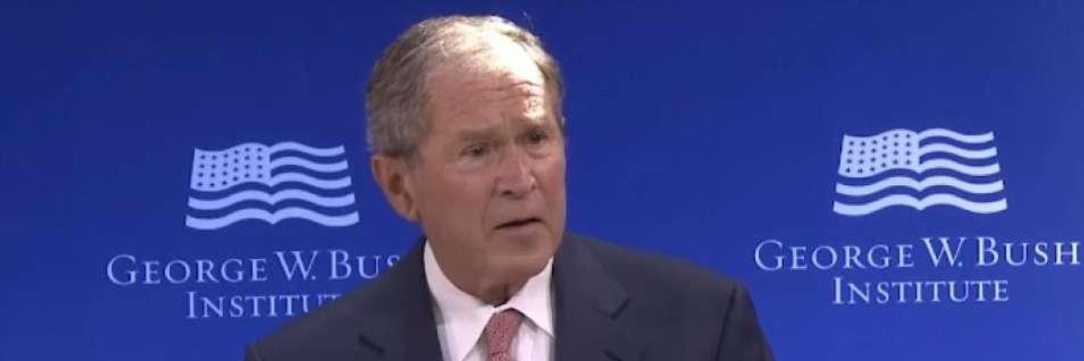 'Hypocritical BS': Critics Slam Establishment's Applause for 'War Criminal' George W. Bush