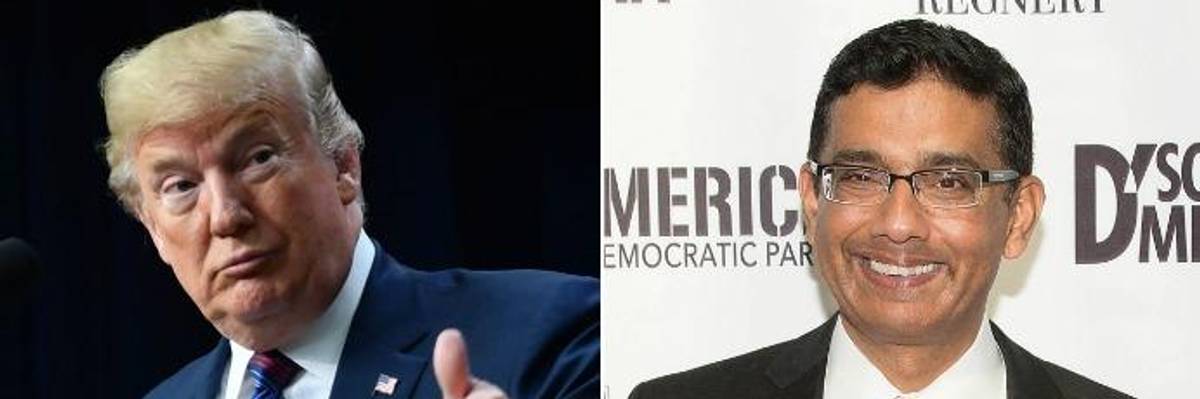 Trump Announces Full Pardon for 'Openly Racist' Right-Wing Propagandist Dinesh D'Souza