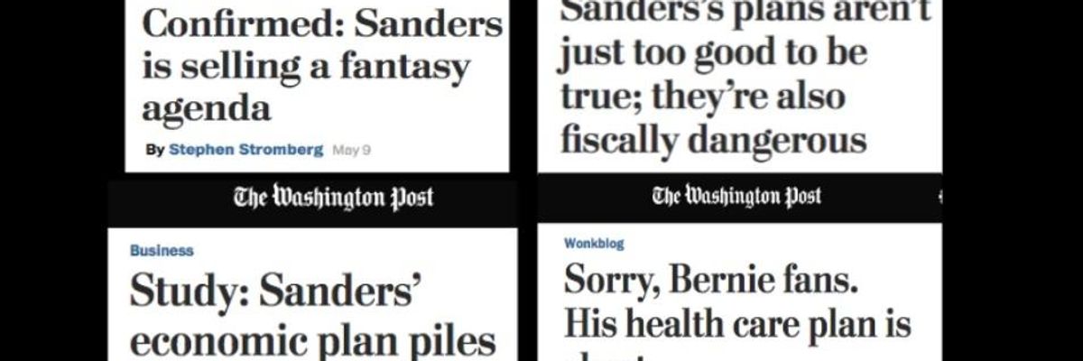 The Washington Post's Bernie Sanders Bashing