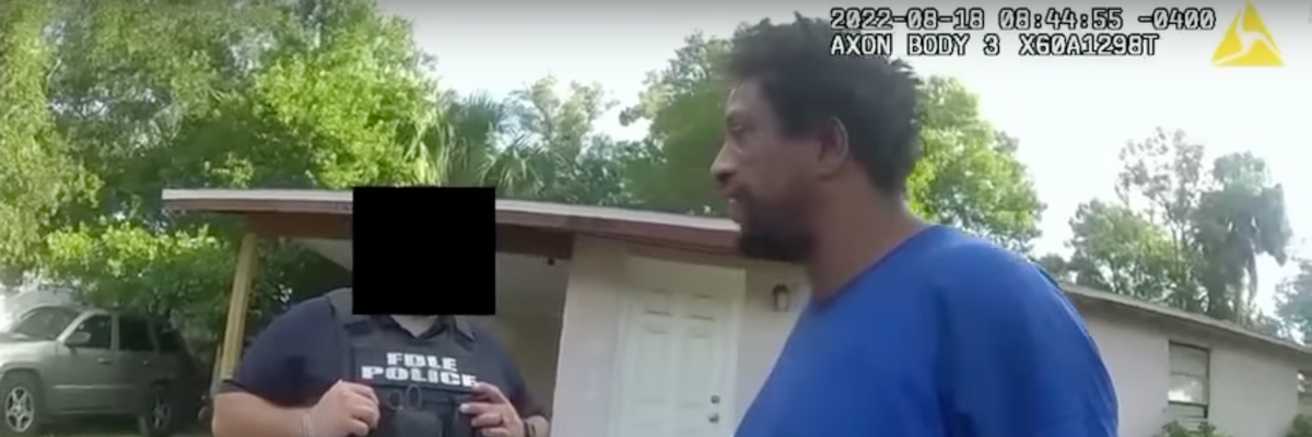 In bodycam footage, Tony Patterson is arrested for alleged "voter fraud"