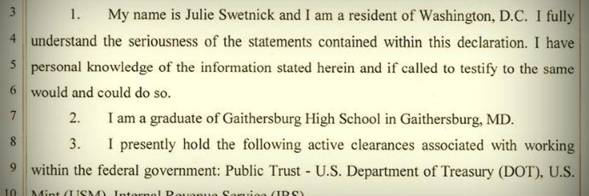 Here Is the Full Text of the Declaration by Julie Swetnick, the Third Women to Accuse Kavanaugh of Sexual Misconduct