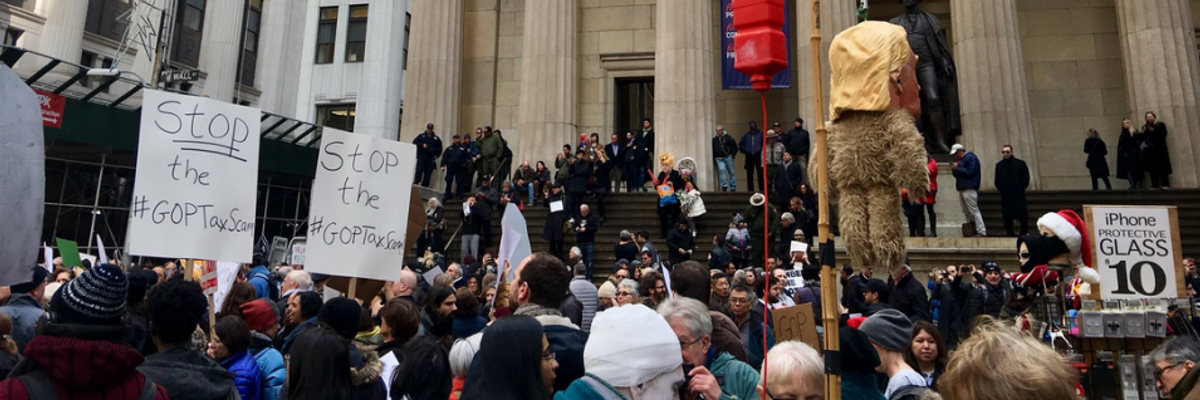 'We Do Not Forgive...We Do Not Forget': Angry Vows to Oust GOP After Tax Scam Vote