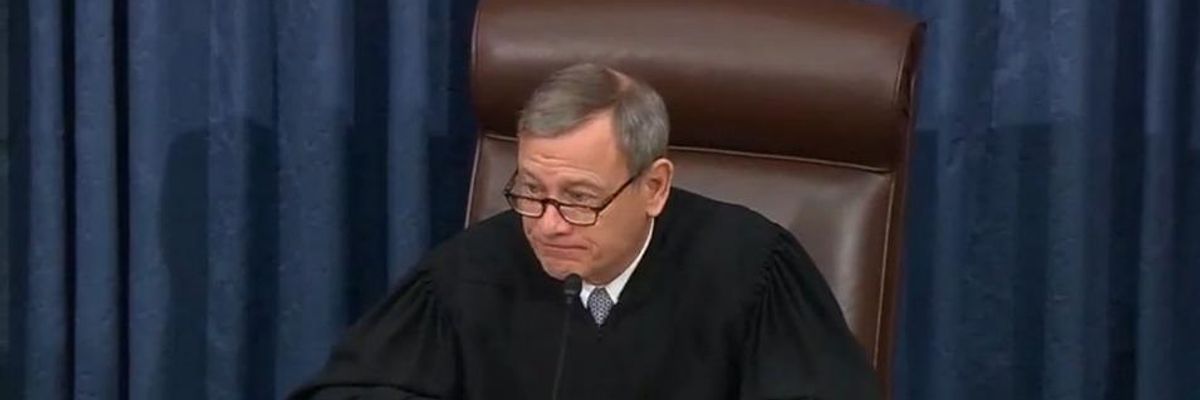 In 'Legacy-Defining' Moment, Roberts Forced to Read Warren's Question About His Legitimacy at Impeachment Trial