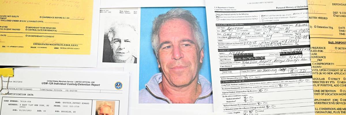In this photo illustration, the Released documents from the