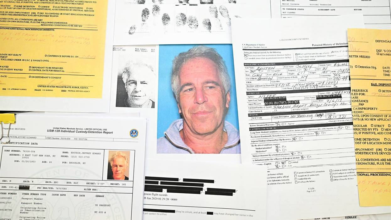 In this photo illustration, the Released documents from the