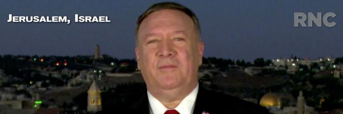 Mike Pompeo Under Investigation for 'Corrupt' and Likely Unlawful RNC Speech From Jerusalem While on Taxpayer-Funded Trip