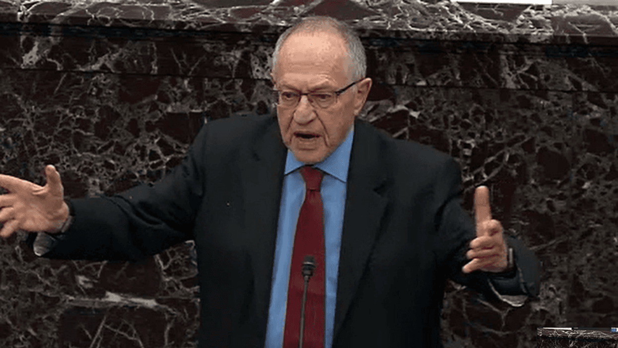 Sorry, Republican Senators: Alan Dershowitz's Theory of Impeachment Is Total Bullshit