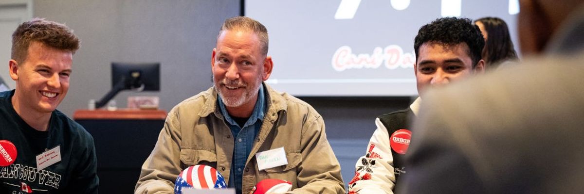 Independent Senate candidate Dan Osborn...