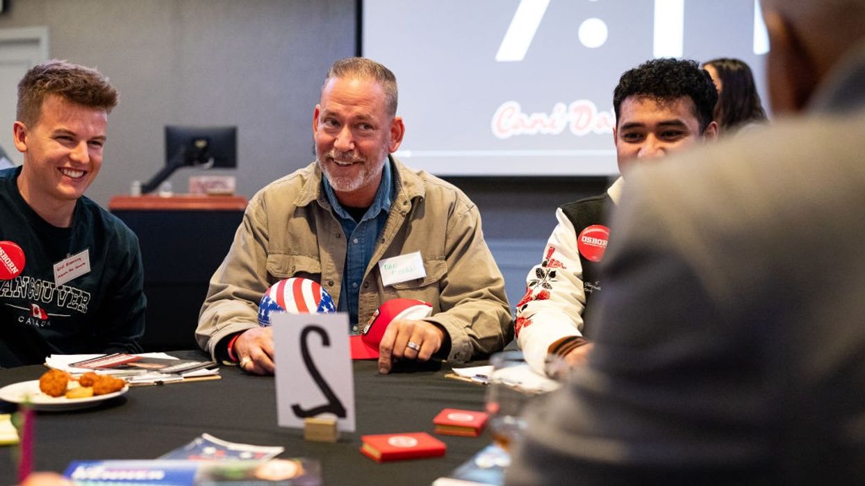 Independent Senate candidate Dan Osborn...