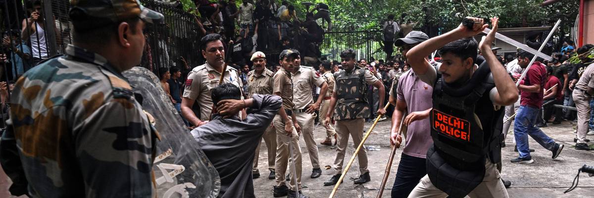 INDIA-POLITICS-EDUCATION-PROTEST