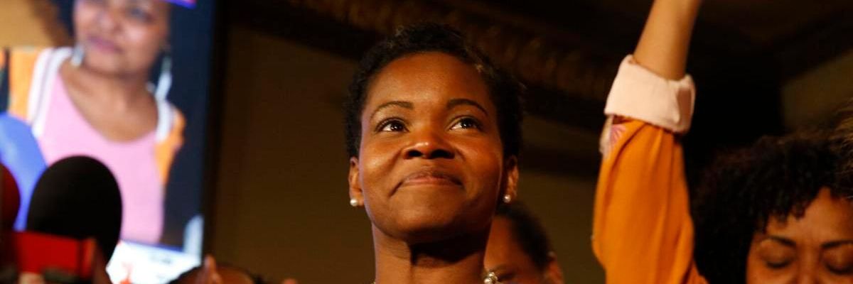 India Walton won the Democratic primary for mayor of Buffalo Tuesday night.