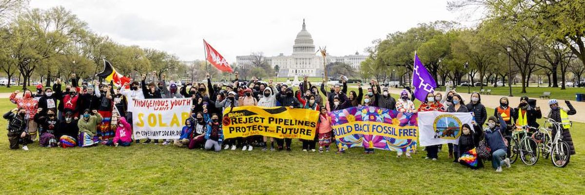 Indigenous Youth Take to DC Streets With Demands to #ShutDownDAPL and #StopLine3