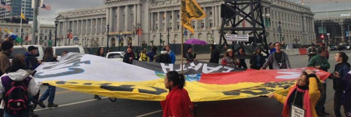 Blockade Delivers Climate Message to Calif. Gov. Brown:  Stop Fracking