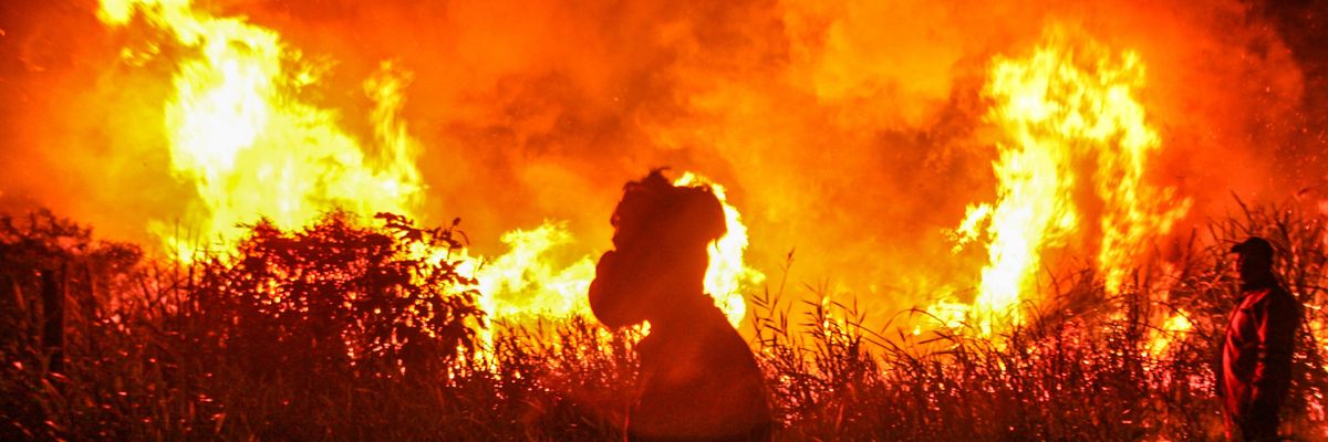 Indonesian firefighters