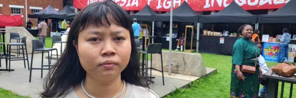 Indonesian labor activist Raraa Rahmawati