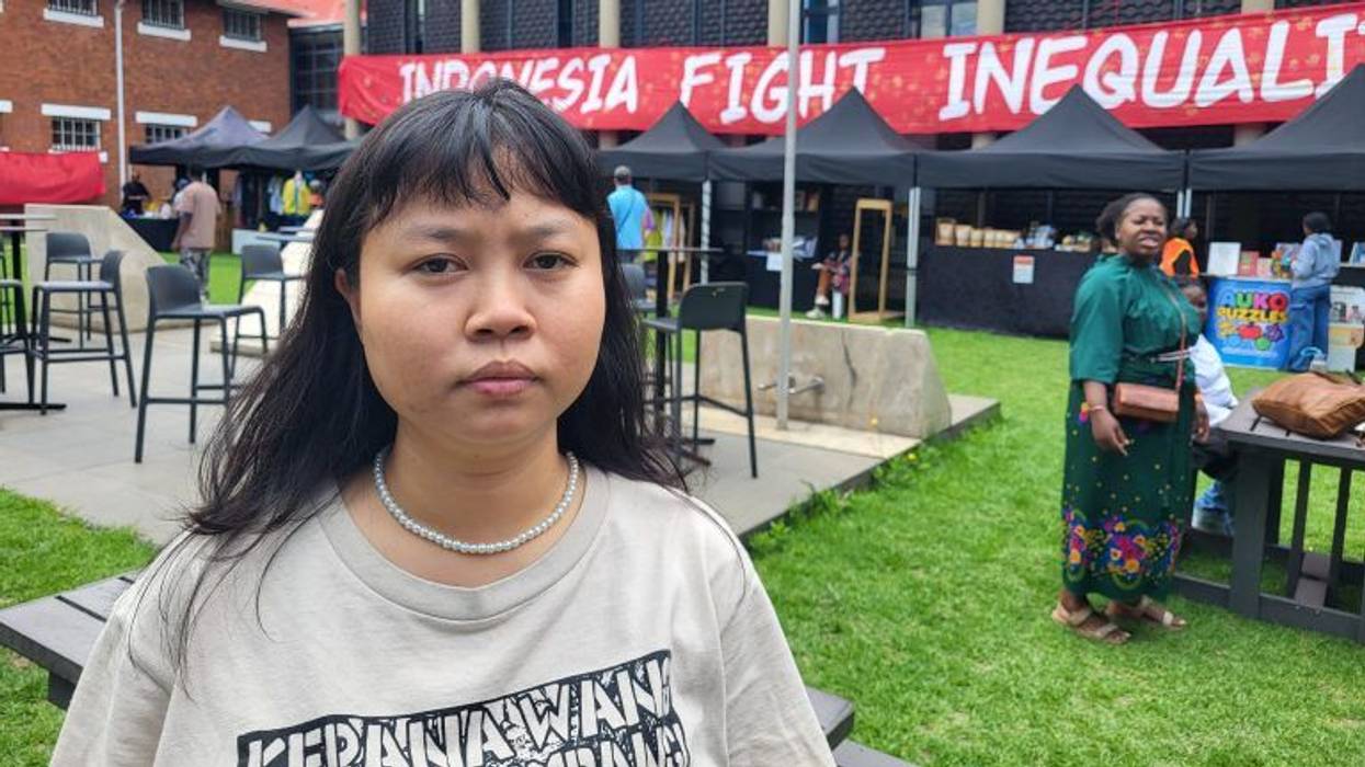 Indonesian labor activist Raraa Rahmawati