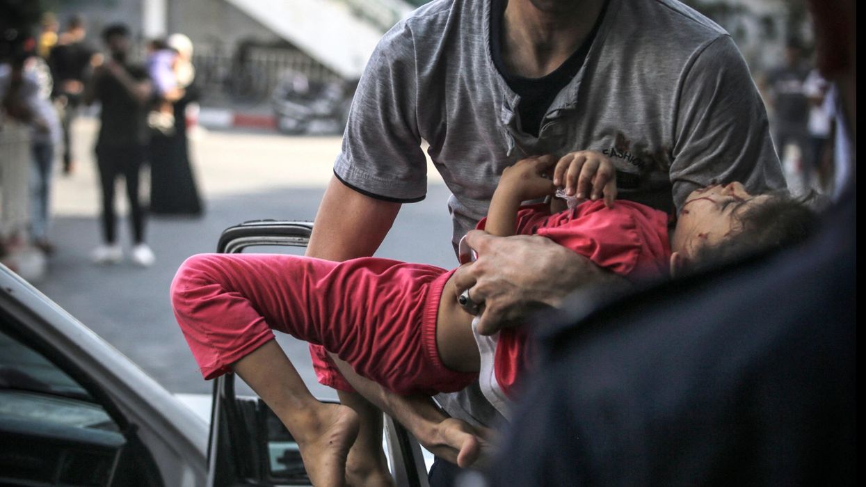 Injured child in Gaza