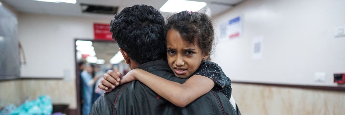 Injured child in Gaza