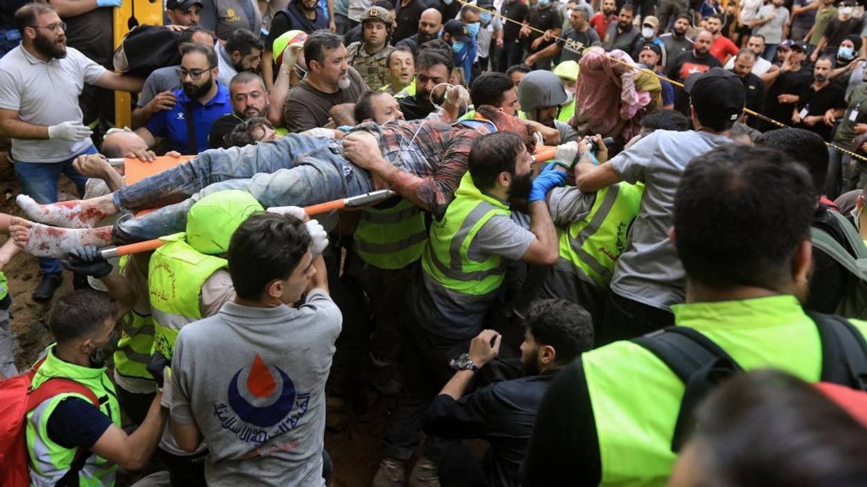 Injured man in Lebanon