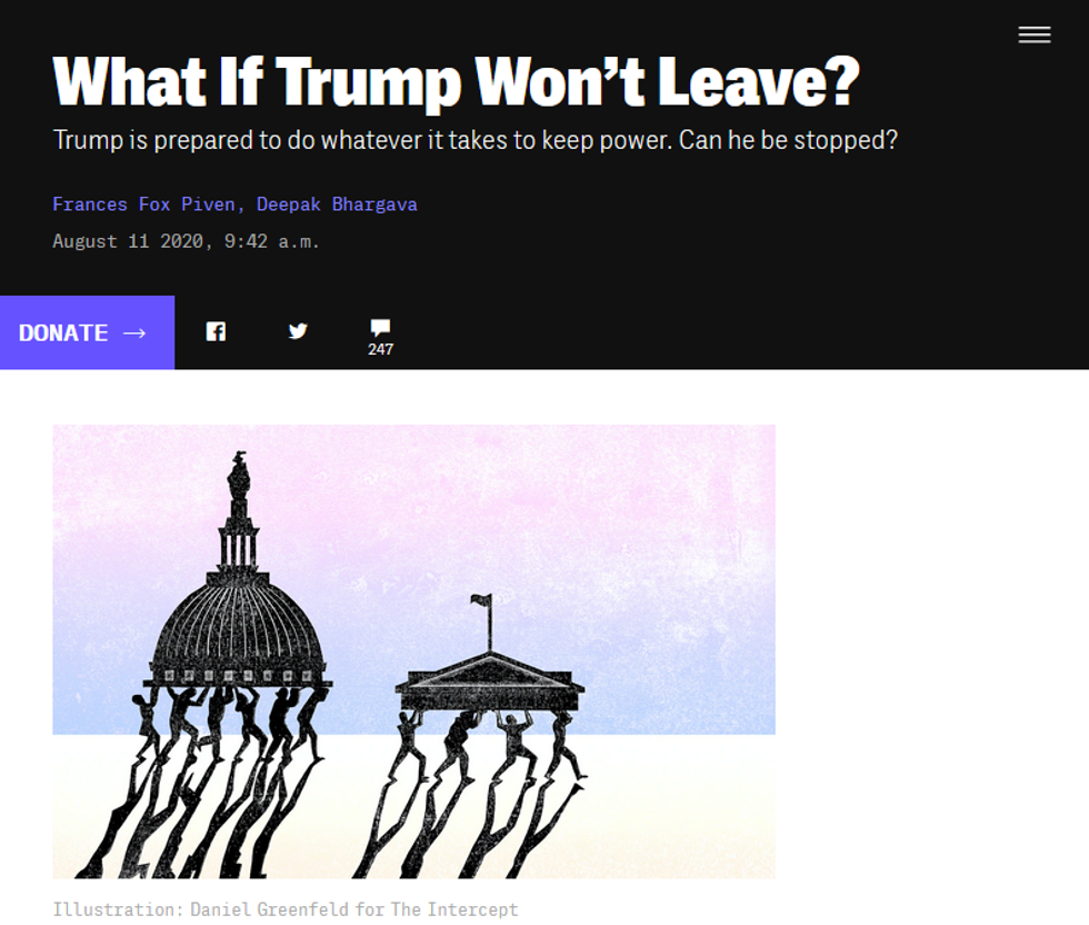 Intercept: What If Trump Won't Leave?
