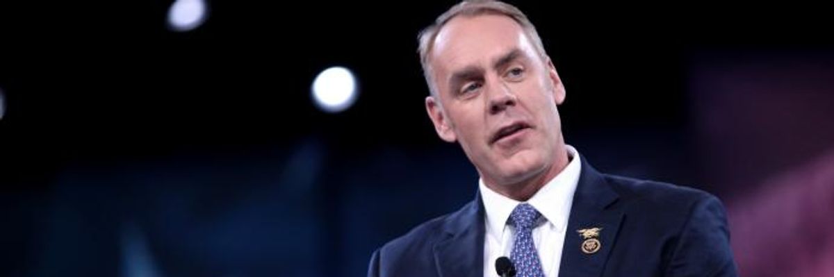 'Outrageous and Unprecedented': Ethical Violation Alarm Bells Over Zinke Foundation Deal With Halliburton Head