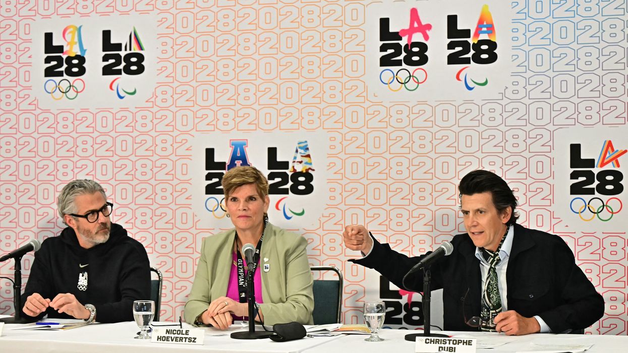 IOC leaders attend press conference ahead of LA28.