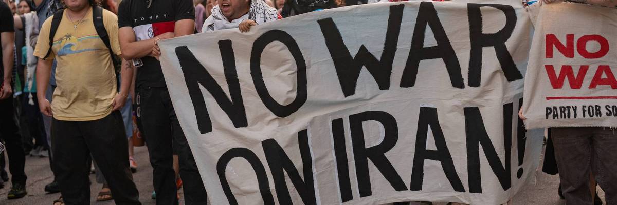 Iran War protest