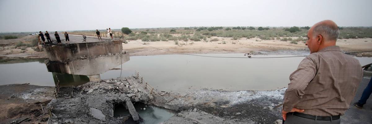 Iranian bridge destroyed by US attack