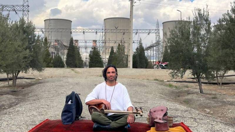 Famed Iranian Musician Holds Sit-In to Shield Power Plant From War Criminal Trump