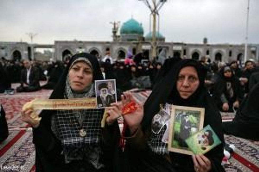 Iranian women attending a speech by Iran's Supreme Leader Ali Khamenei. (Iranian government photo)
