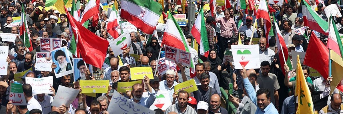 Iranians protest Israeli assault