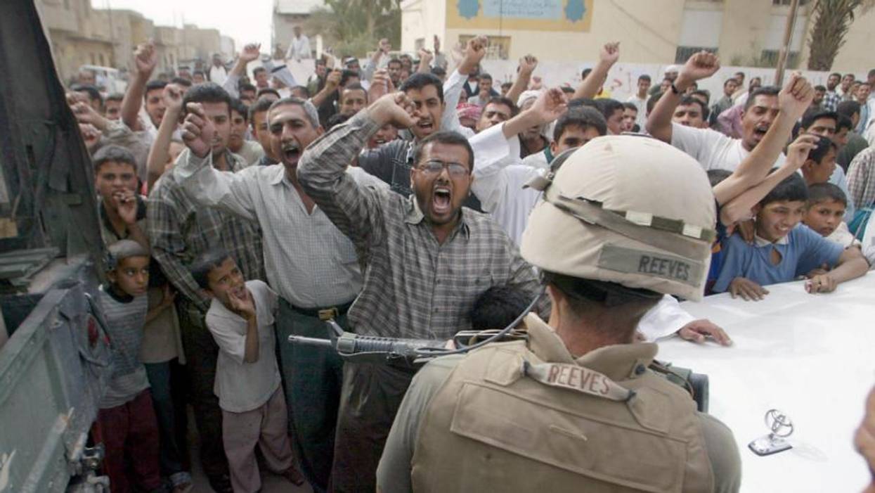 Iraqis the presence of US troops in Iraq