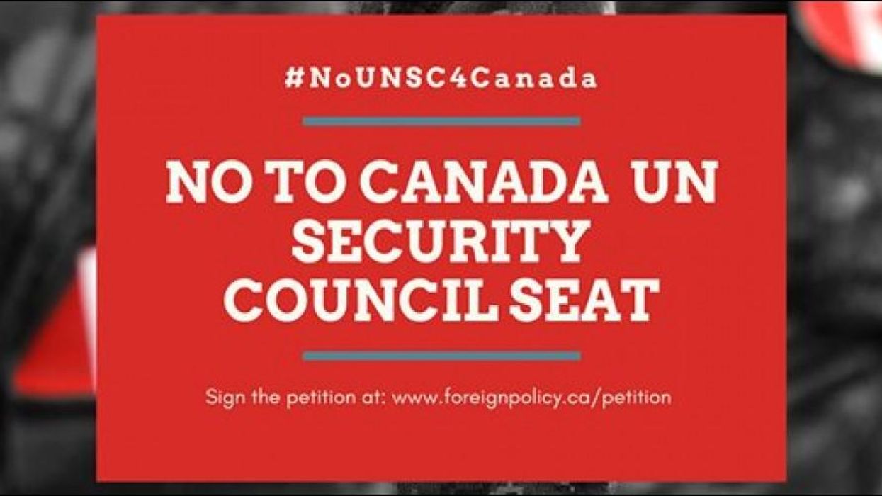 Canada Isn't the Right Choice for the UN Security Council