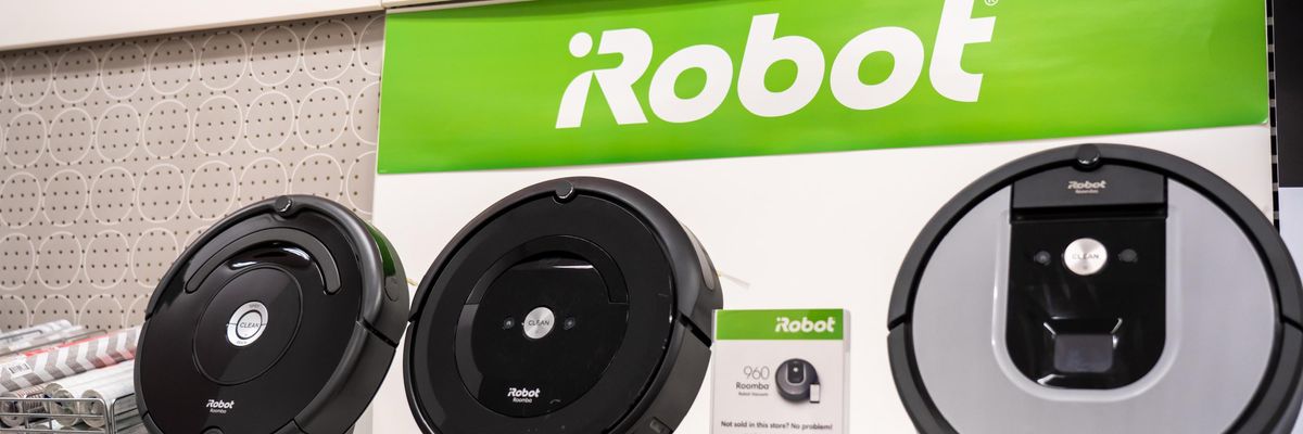 iRobot vacuum cleaners on display at Target