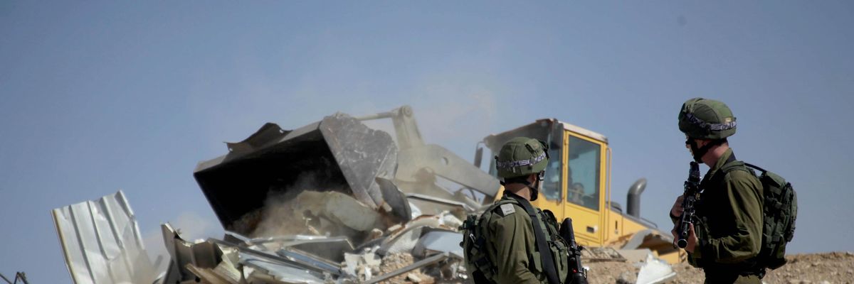Israel bulldozer Masafer Yatta 