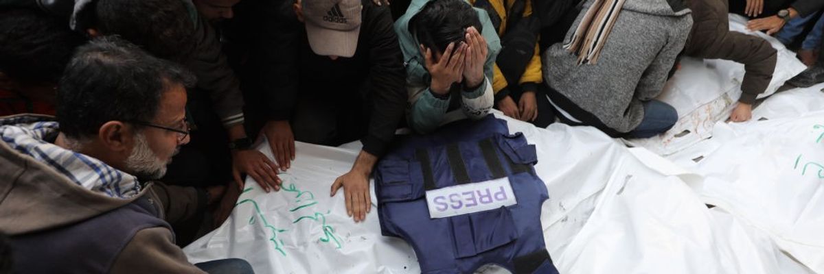 Israeli airstrike kills five Palestinian journalists