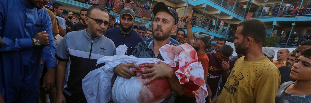 Israeli airstrike on Nuseirat refugee camp