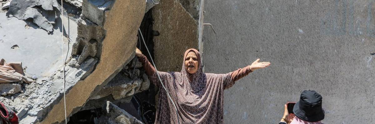 Israeli army attack on Nuseirat Refugee Camp in Gaza