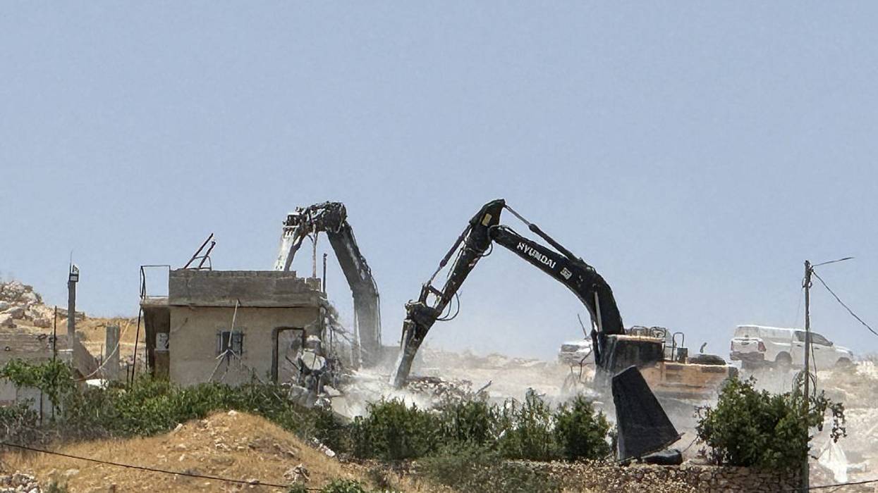 Israeli army demolished a Palestinian house and farm in West Bank
