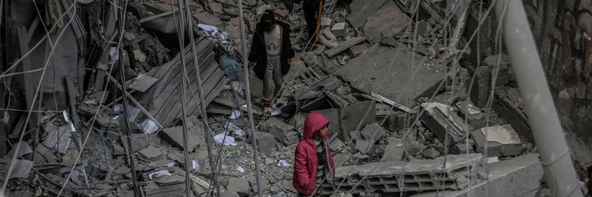 Israeli army launched an airstrike on Al-Qassam Mosque in Nuseirat Refugee Camp