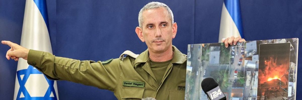 Israeli army spokesman Rear Admiral Daniel Hagari