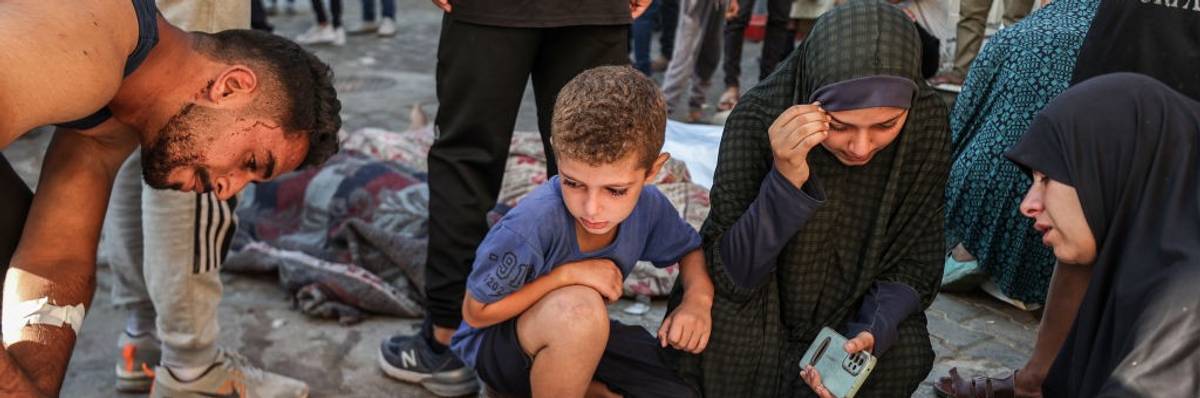 Israeli attack on Nuseirat refugee camp in Deir al-Balah