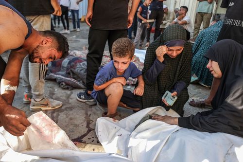 Israeli attack on Nuseirat refugee camp in Deir al-Balah