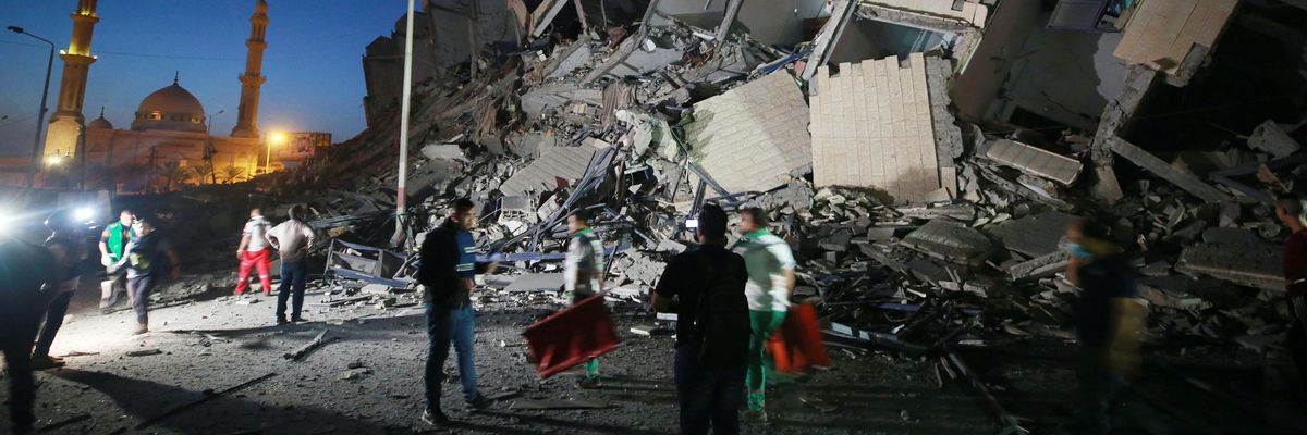 Israel Condemned for 'Unambiguous War Crime' After Destroying Gaza Apartment Tower