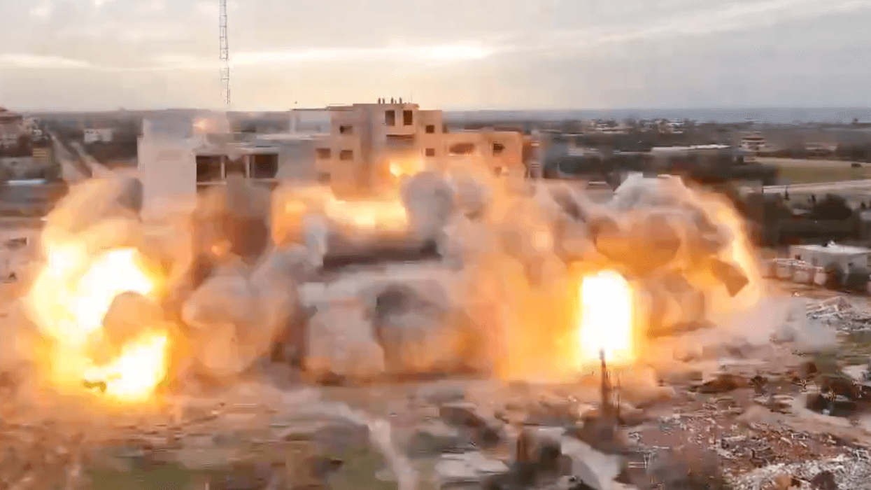 Israeli military blows up Israa University in Gaza