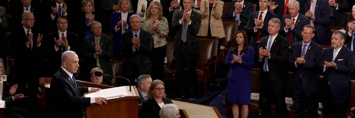 Israeli PM Netanyahu Delivers Address To Joint Meeting Of U.S. Congress