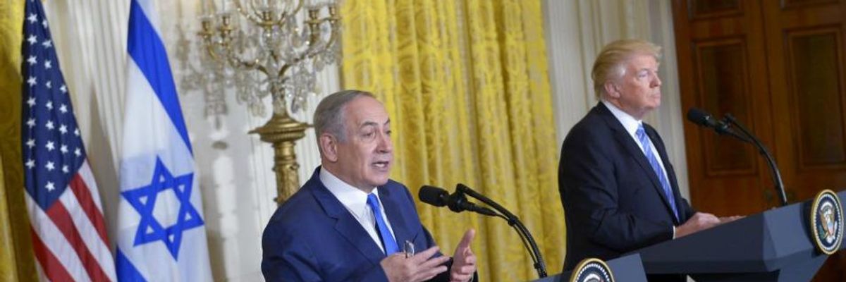 Trump and Netanyahu Cozy Up, Waver on Two-State Solution