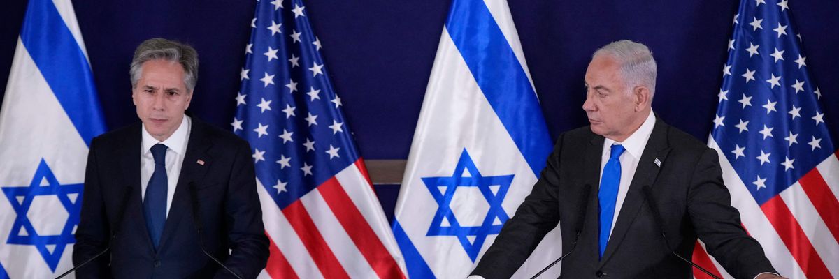 Israeli Prime Minister Benjamin Netanyahu and U.S. Secretary of State Antony Blinken