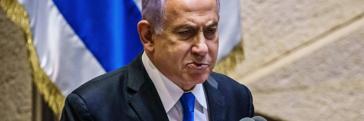 Israeli Prime Minister Benjamin Netanyahu makes an impassioned address to the Knesset